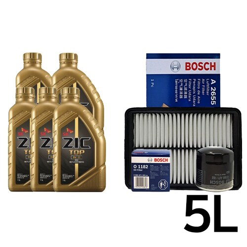 SK엔무브 지크 탑 LS 5W30 5L + 보쉬필터 현대 그랜저HG 2.4 가솔린