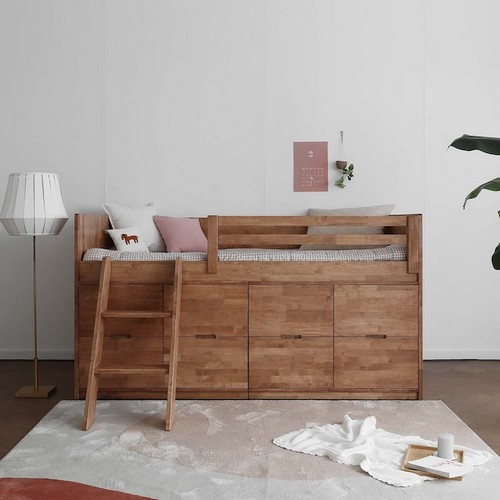 베이직가구 블랙러버 서랍형 A형 벙커침대 Q