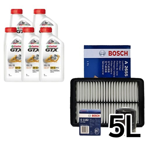 캐스트롤  GTX SP/C3 5W30 5L + 보쉬필터 현대 그랜저IG 2.4 하이브리드