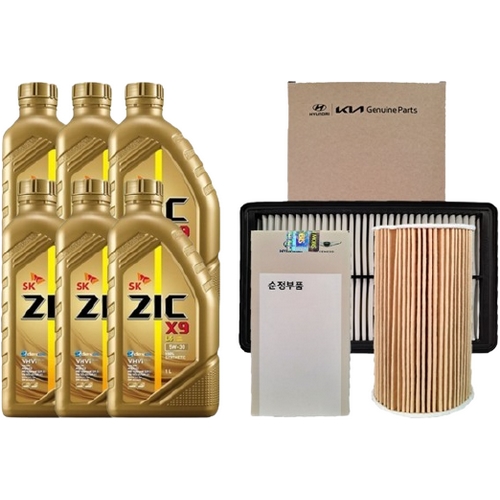SK엔무브 지크 X9 LS 5W30 6L+ 순정필터 기아 스포티지NQ5 2.0 디젤
