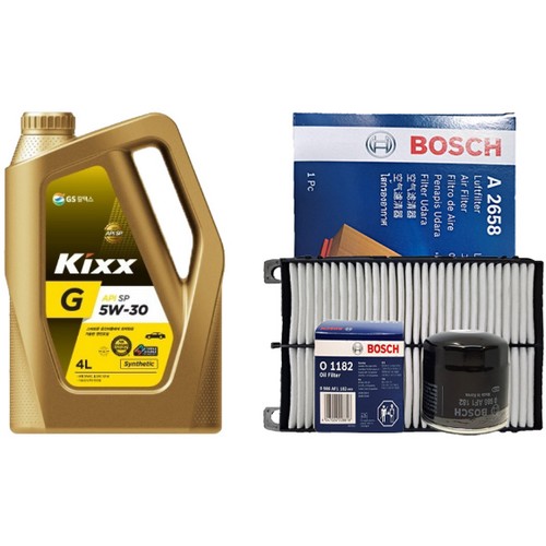 GS칼텍스 KIXX G SP 5W30 4L + 보쉬필터 현대 LF소나타 뉴라이즈 2.0 하이브리드