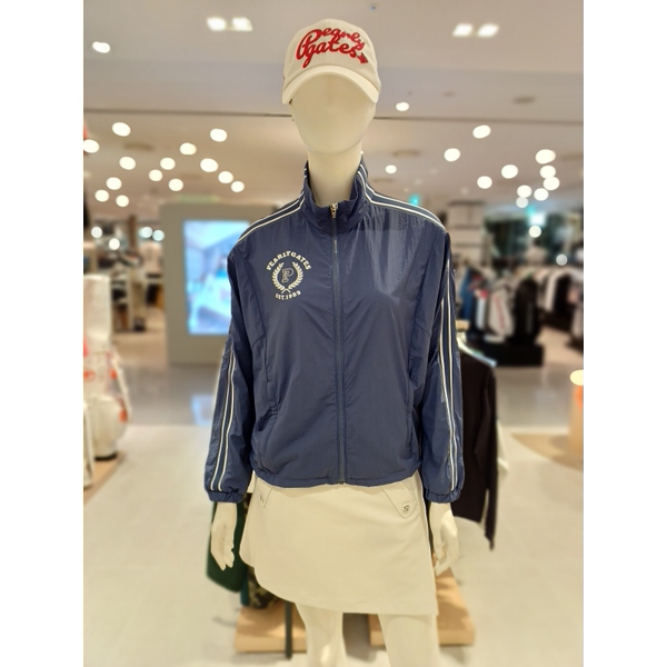 크리스패션 파리게이츠 레터링 백 포인트 바람막이 점퍼 521C3JP253_BL