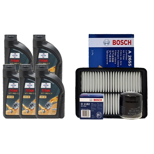 훅스  타이탄 GT1 프로 C3 5W30 5L + 보쉬필터 기아 올뉴 벨로스터 1.4 가솔린터보