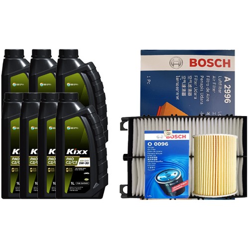 GS칼텍스 KIXX 파오 C2/C3 5W30 7L + 보쉬필터 기아 K7 프리미어 2.2 디젤