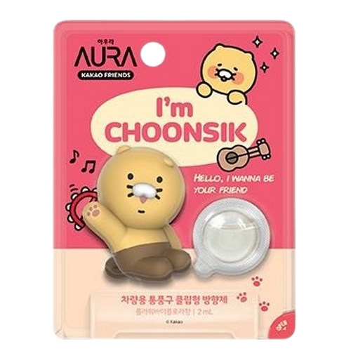 LG생활건강 아우라 카카오프렌즈 차량용 통풍구 방향제 춘식이