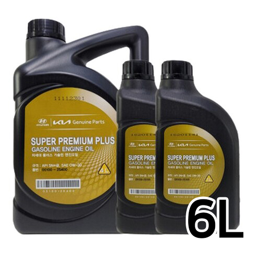 현대모비스  슈퍼 프리미엄 플러스 가솔린 0W30 6L