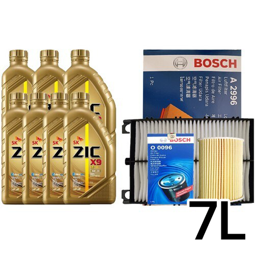 SK엔무브 ZIC X9 LS 5W30 7L + 보쉬필터 기아 K7 YG 프리미어 2.2 디젤