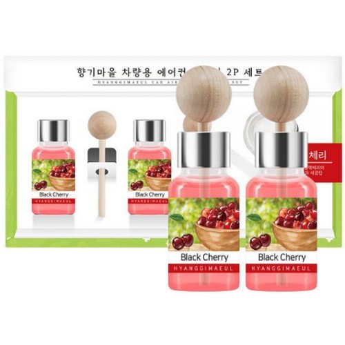 더허브샵 향기마을 차량용 통풍구 디퓨저 17ml 블랙체리향 [2개] - 에누리 가격비교