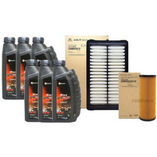 GS칼텍스 KIXX 레이싱 0W30 6L + 순정필터 기아 디올뉴 스포티지 NQ5 2.0디젤