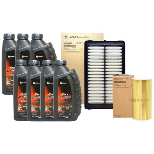 GS칼텍스 KIXX 레이싱 0W30 7L + 순정필터 현대 스타리아 2.2 디젤