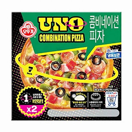 오뚜기  우노 콤비네이션 피자 2개입 390g