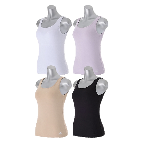 아디다스언더웨어 소프트 에어립 런닝형 브라탑 4종 패키지