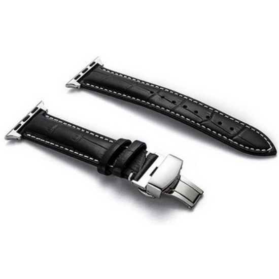 포유 애플워치 악어 패턴 레더 밴드