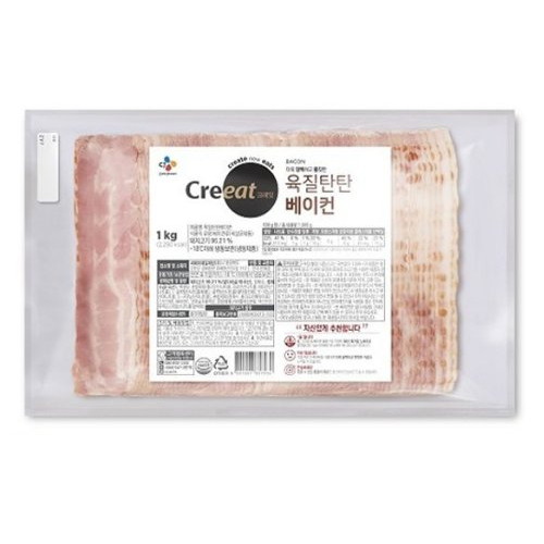CJ제일제당 크레잇 육질탄탄 베이컨 1kg