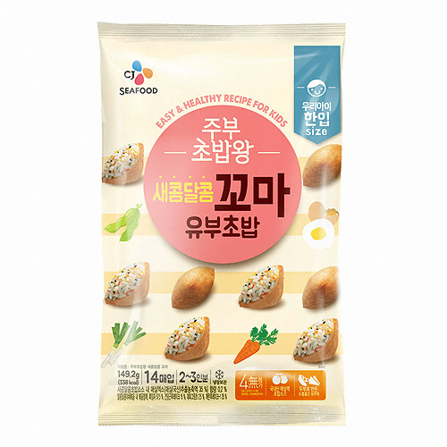 CJ씨푸드  주부초밥왕 새콤달콤 꼬마유부초밥 149.2g