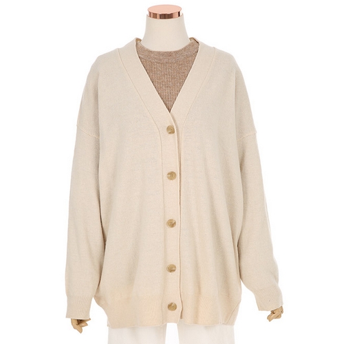 KARRA 캐시미어 박시핏 브이넥 가디건 KB1SCD003A