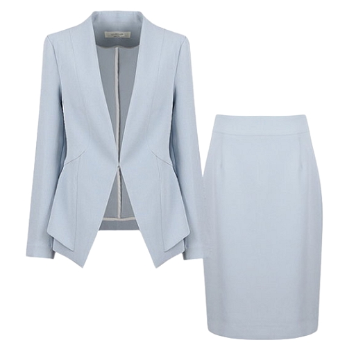 비비드 시크릿가너 여성 파스텔 여름 정장자켓+스커트 정장세트