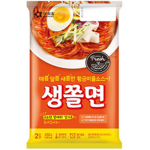 아워홈  생쫄면 2인분 432g