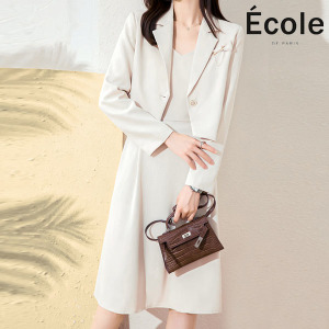 에꼴 여성 미엘 자켓 원피스 세트 F28WOB018Z