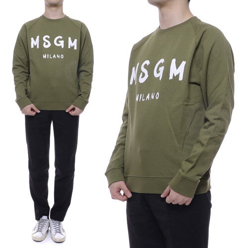 MSGM 남성 로고 맨투맨 2840MM104 207099 37