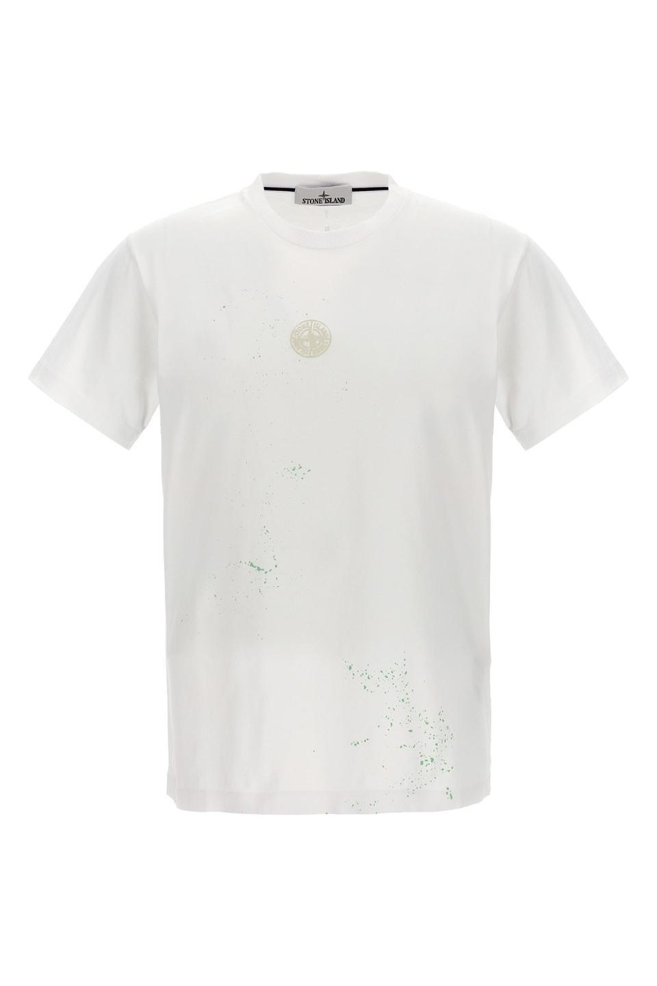 스톤아일랜드 T shirt stampa logo 79152NS84 V0001