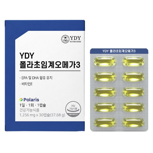 알파바이오 YDY 폴라초임계 오메가3 1256mg 30캡슐