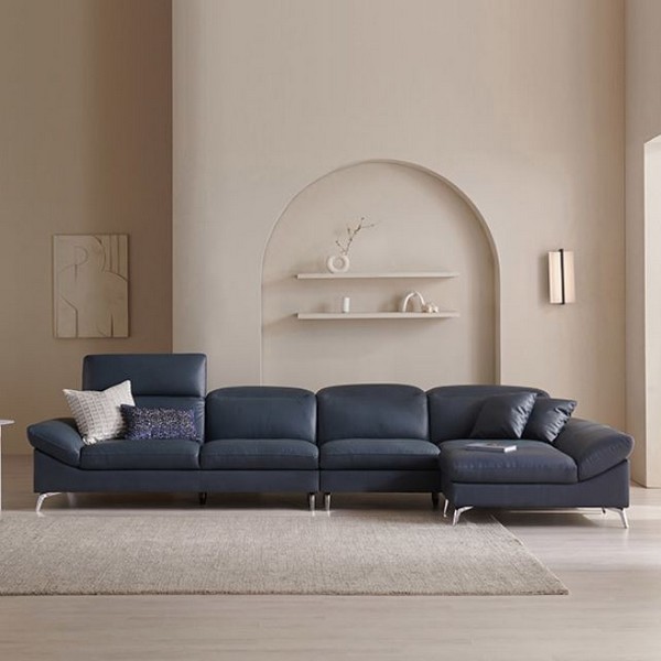 삼익가구 애버딘 헤드틸팅 천연가죽 소파 6인용