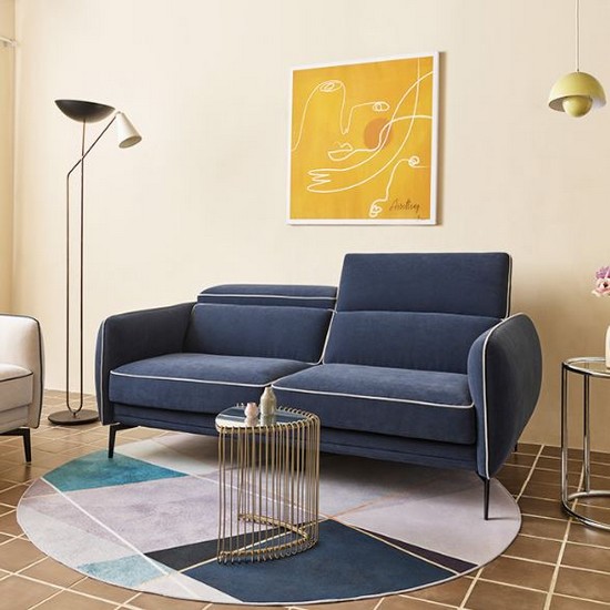 에싸 에일린 헤드기능 카시미라 패브릭 소파 3인용