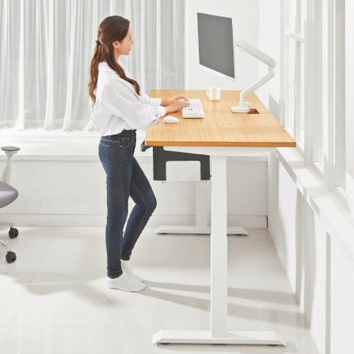 루나랩 듀얼모터 모션 높이조절 원목 일반형 스탠딩 책상