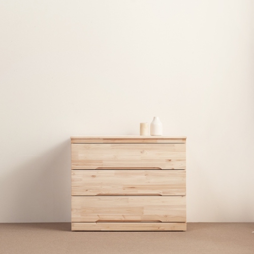 하모벨 삼나무 3단 서랍장 900