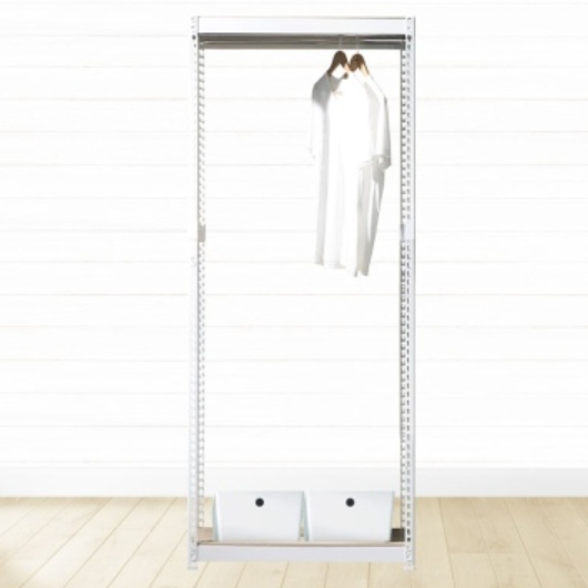 영진산업 스피드랙 V2 행거 2단 행거봉1개 드레스룸 800x400