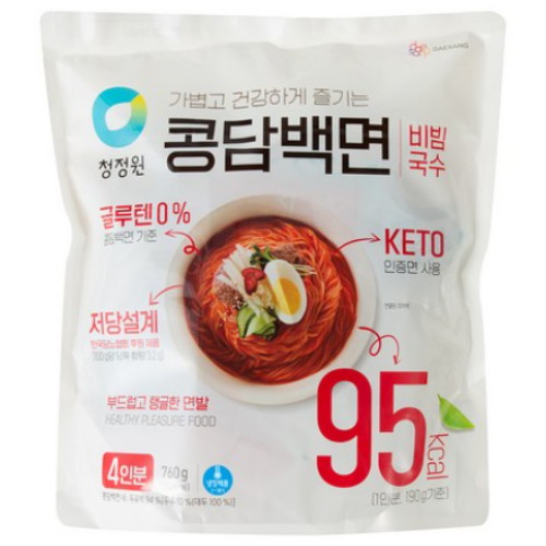 대상 청정원 두부로만든 비빔국수 콩담백면 760g