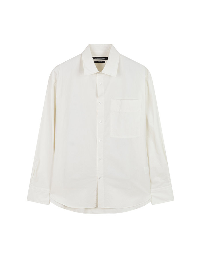 가넷옴므 GBS31219 에크루 오버핏 솔리드 셔츠