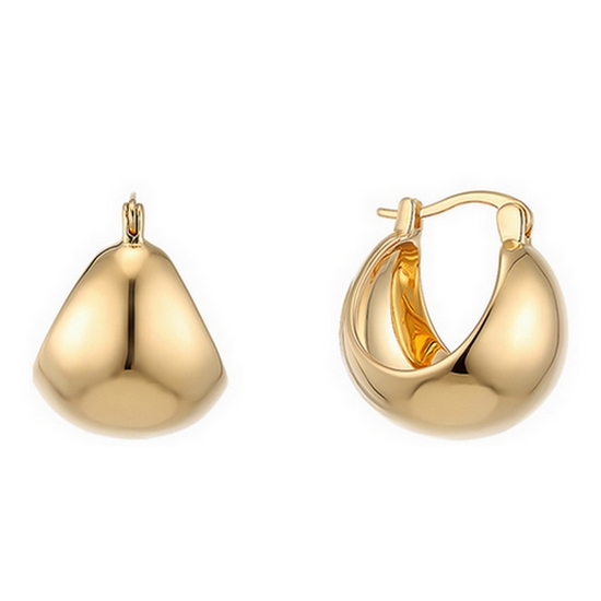 이랜드 로이드 후프 14K 볼륨 링 버메일 귀걸이 LLEB23346S