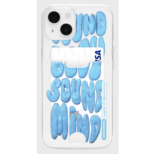 어프어프  아이폰SE2 SOUND BODY SOUND MIND 카드수납 젤리 케이스