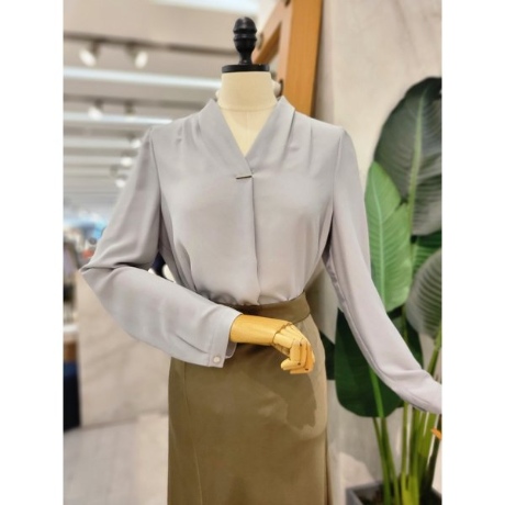 리안뉴욕 F/W V넥쉬폰긴팔블라우스 RRYWBL19C