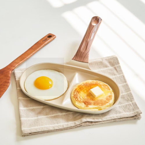 클레버팟  세라믹 인덕션 2구 에그팬