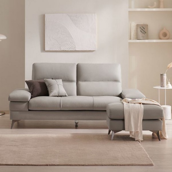 삼익가구 사이먼 천연통가죽 소파 3인용