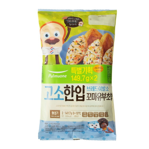 풀무원  브레드이발소 고소한입 꼬마유부초밥 149.7g
