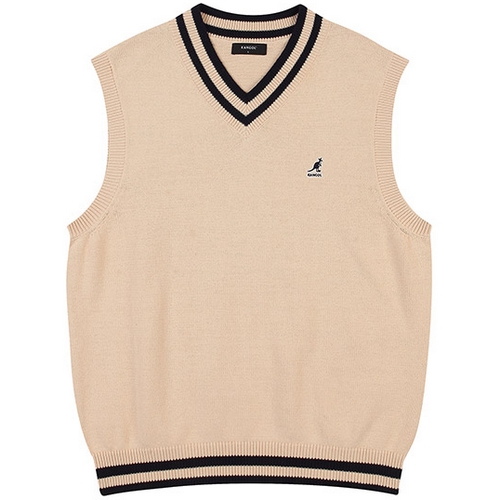 캉골 라인 니트 베스트 1852