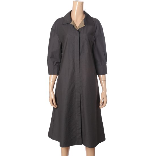 요하넥스 여성 백밴딩배색카라원피스 J3C9D04