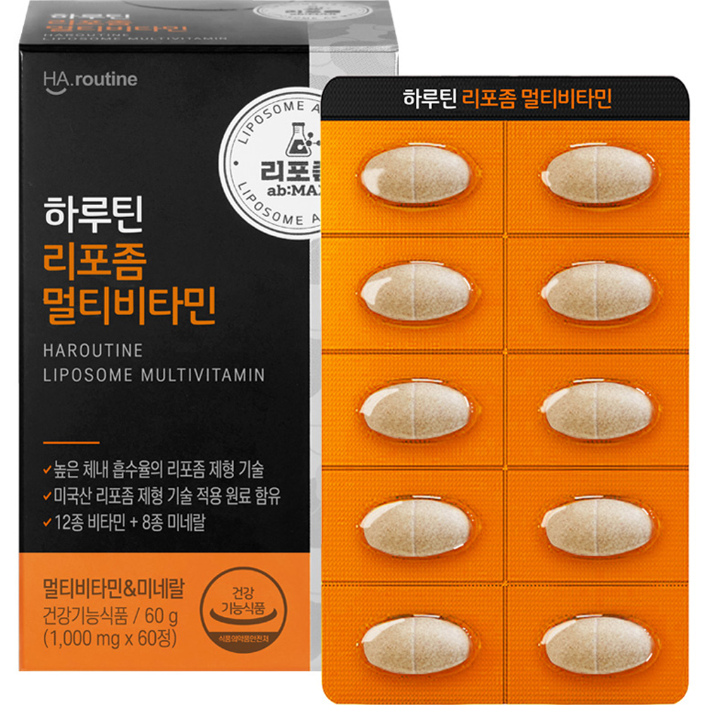 하루틴 리포좀 멀티비타민 1000mg 60정