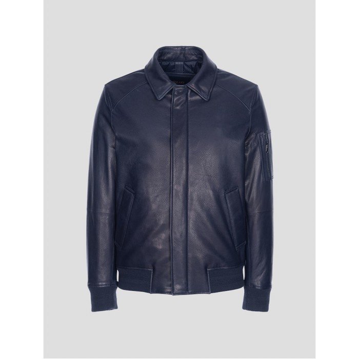 갤럭시 Pstige 망가 가죽 패딩 블루종 GA283ZP03R