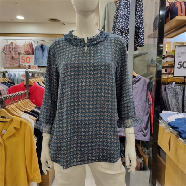 PAT 전판 프린트 블라우스 1I65301
