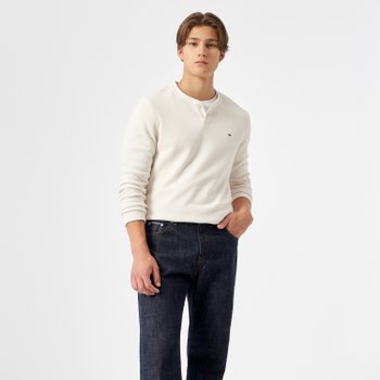 타미힐피거 마이크로 헨리넥 긴팔 티셔츠_T12D7TPO180MT2