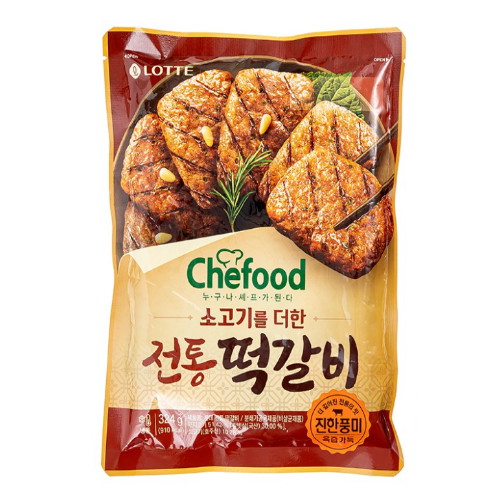 롯데푸드 쉐푸드 전통떡갈비 324g [10개] - 에누리 가격비교