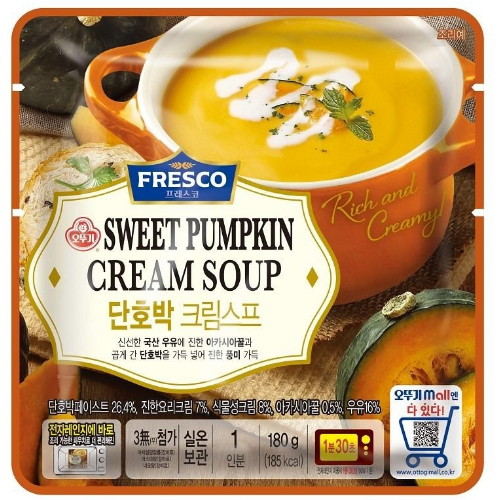 오뚜기 프레스코 단호박 크림스프 180g
