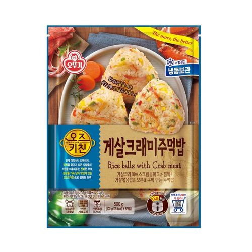 오뚜기 오즈키친 게살 크래미 주먹밥 500g