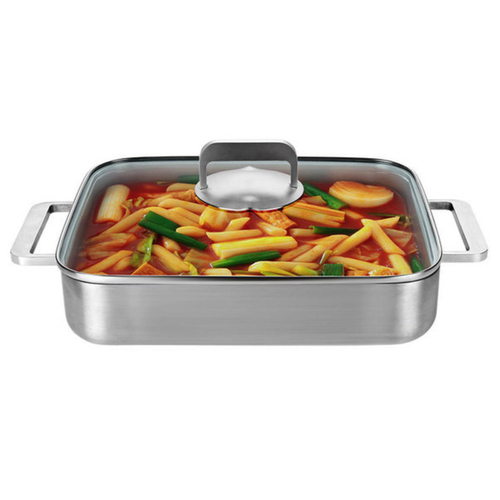 동남 쿡에버 스테인레스 사각팬 글라스 커버