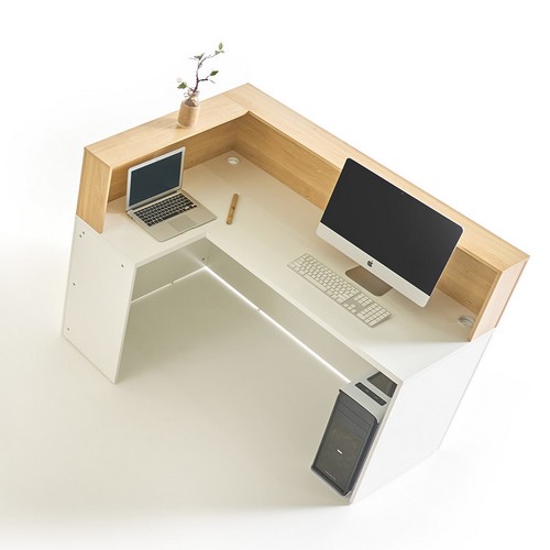 필웰 MN1561 ㄱ자 카운터 인포메이션 안내데스크